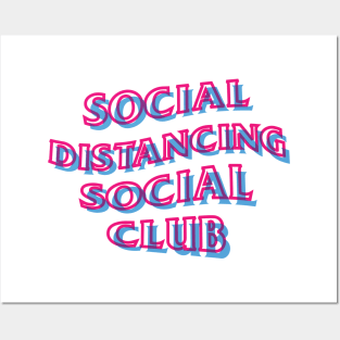 Social Distancing Social Club Trippy Posters and Art